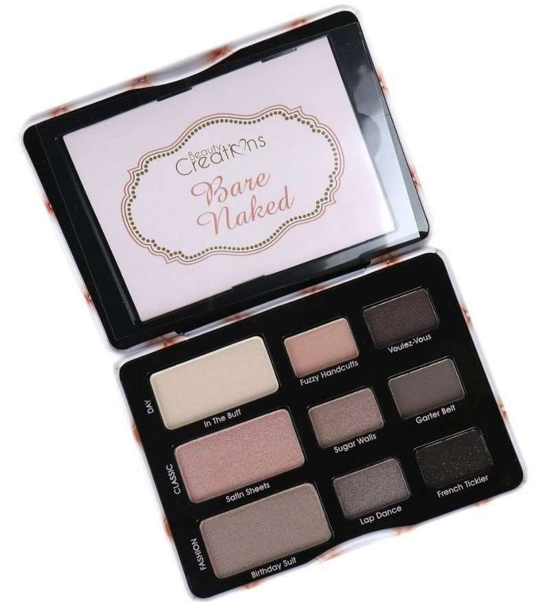 Paleta de Sombras «Bare Naked» de Beauty Creations.