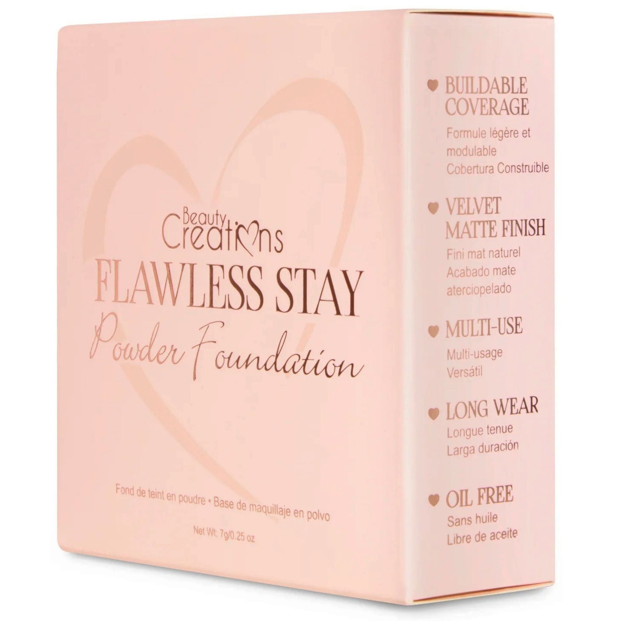 Base en Polvo Compacto Flawless Stay de la marca Beauty Creations. - Imagen 2