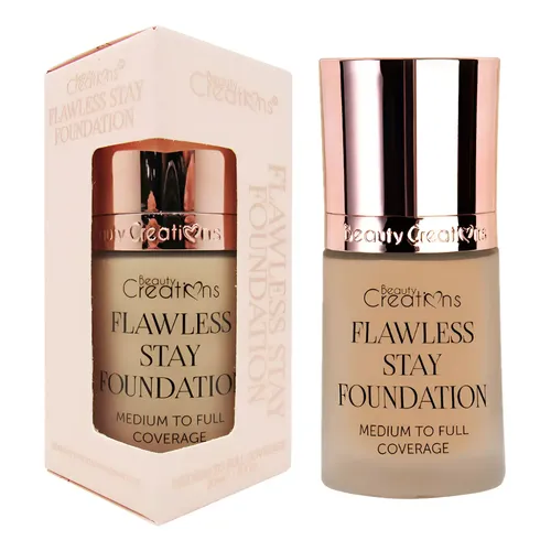 Base de Maquillaje Líquida Flawless Stay de la marca Beauty Creations.